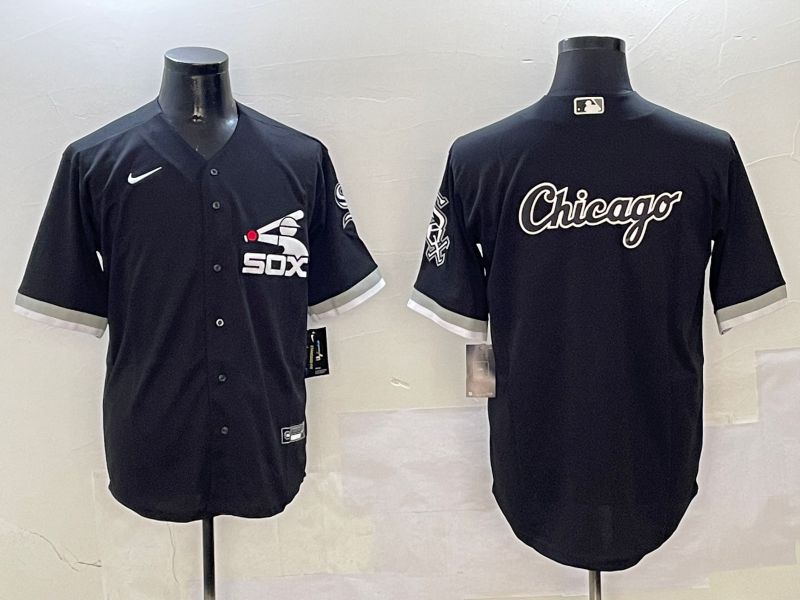 Men Chicago White Sox Blank Black Game Fashion 2025 Nike MLB Jersey style 3->chicago white sox->MLB Jersey
